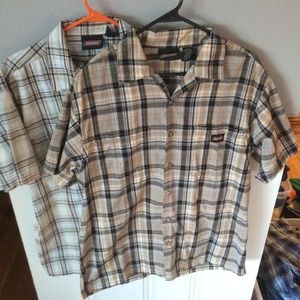2 Dickies Men's button downs sizes L & XL